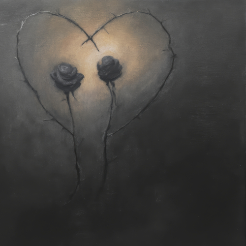 Album Cover: Loving Bittersweet Tears of Broken Velvet Hearts - Sad Dreamy Love Melancholia